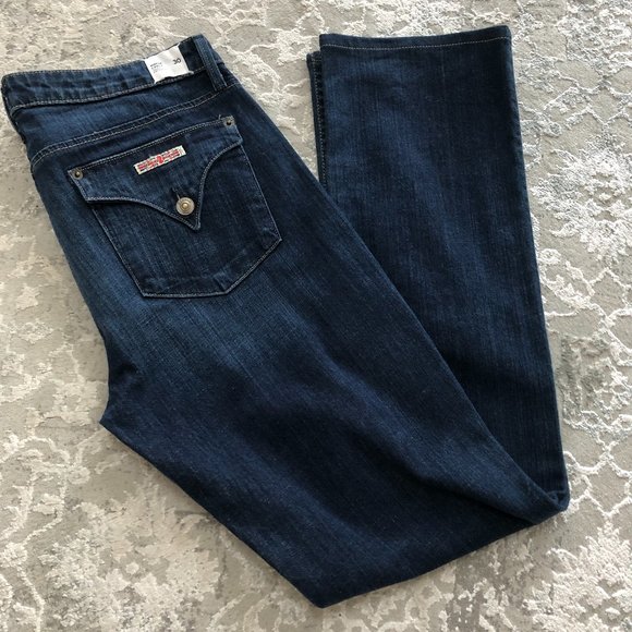 Hudson Midrise Carly Straight Leg 8 3/4 Front Rise - Size 30 Denim Jeans - Picture 1 of 8